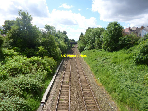 Photo 6"x4" Bedworth, railway lines Bedworth c2014