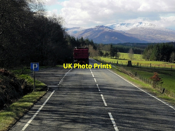 Photo 6"x4" Layby on Southbound A82 near Tom na Brataich Highbridge\/NN1981 c2014
