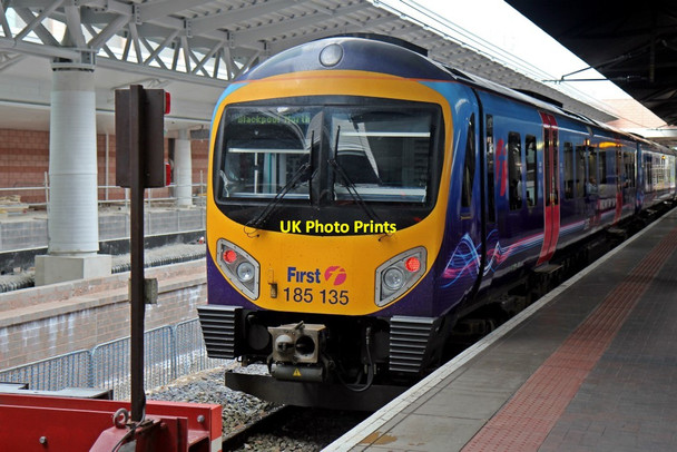 Photo 6"x4" First TransPennine Class 185, 185135, Manchester Airport railway station Davenport Green\/SJ8086 c2014