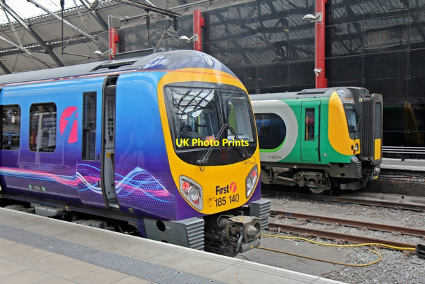 Photo 6"x4" Trains, platforms 5 and 6, Liverpool Lime Street railway station Liverpool c2014