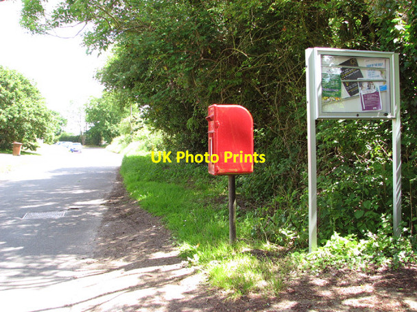 Photo 6"x4" Postbox and information board in Chapel Road Longham\/TF9415 c2014