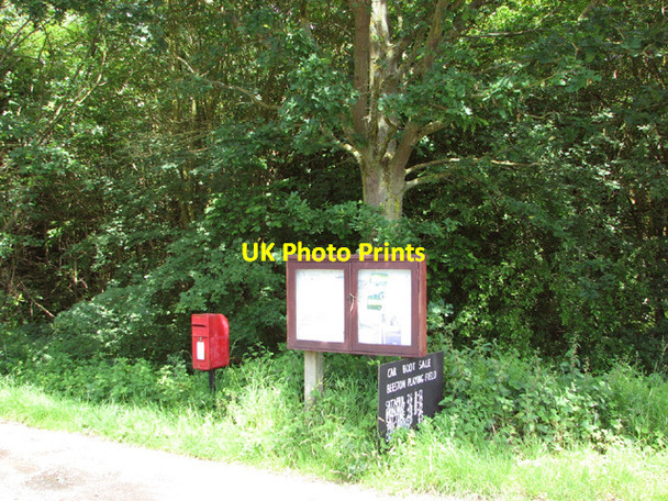 Photo 6"x4" Postbox and information board in Beeston Road Crane's Corner c2014