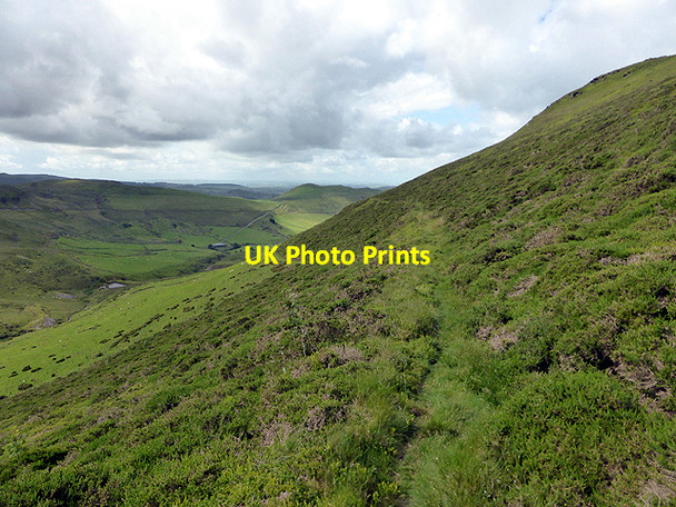Photo 6"x4" On the path from Banc Bwlchygarreg to Rhyd-yr-onen Moel y Llyn\/SN7191 c2014