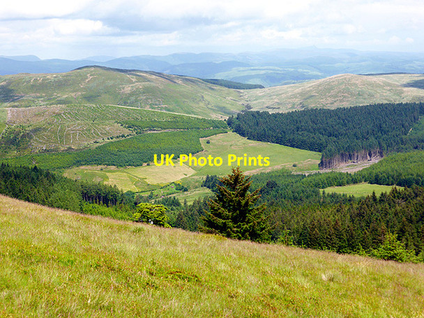 Photo 6"x4" A view over Artists Valley from the slopes of Moel y Llyn Banc Bwlchygarreg c2014