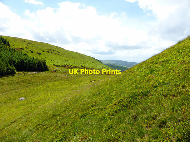 Photo 6"x4" Bwlch Moel y Llyn from the route to the summit Moel y Llyn\/SN7191 c2014