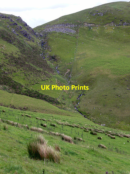 Photo 6"x4" Afon Ceulan cascades down from Bwlchygarreg Blaen-Ceulan c2014
