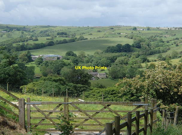 Photo 6"x4" View from Hill Farm Lower Elkstone c2014