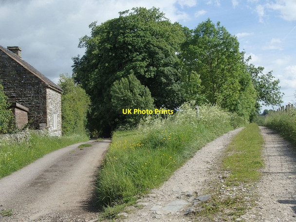 Photo 6"x4" Track and driveway to Clayton House Warslow c2014