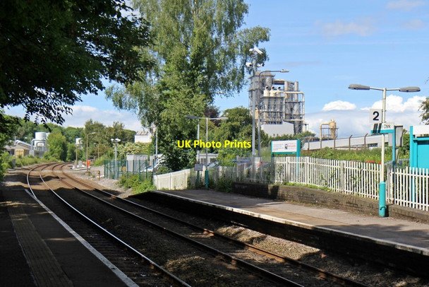 Photo 6"x4" Looking north, Chirk railway station Chirk\/Y Waun c2014
