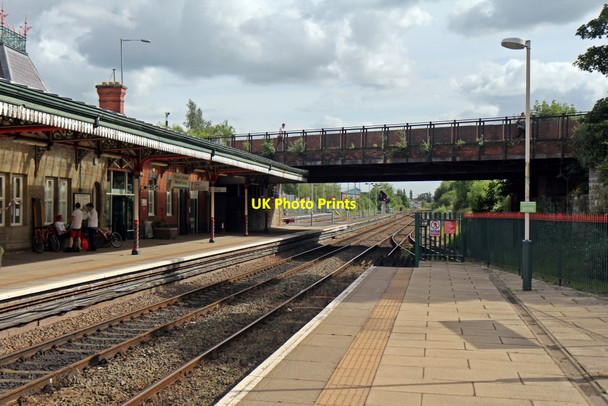Photo 6"x4" A541 Regent Street bridge, Wrexham General railway station Wrexham\/Wrecsam c2014