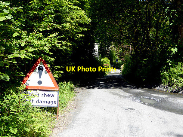 Photo 6"x4" Frost damage on the road through Glaspwll Glaspwll c2014