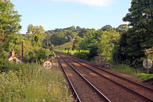 Photo 6"x4" Looking south from Cefn-y-bedd railway station Cefn-y-bedd c2014