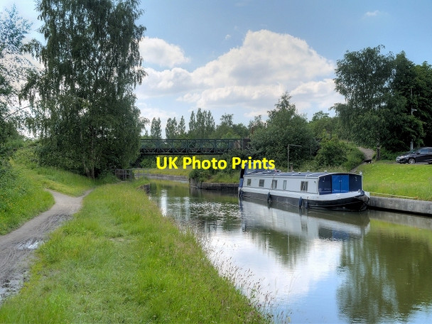 Photo 6"x4" Bridgewater Canal, Booth's Hall Bridge Tyldesley c2014
