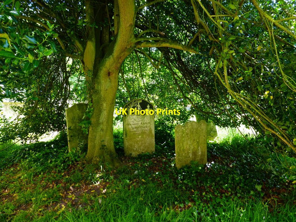 Photo 6"x4" Headstone in Warnford Park Warnford c2014