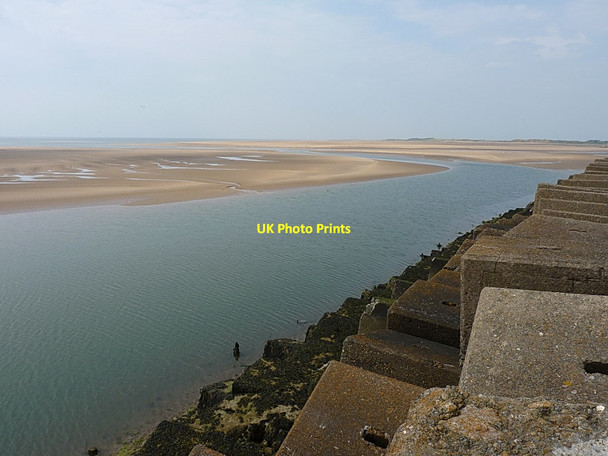 Photo 6"x4" Duddon estuary Steel Green c2014