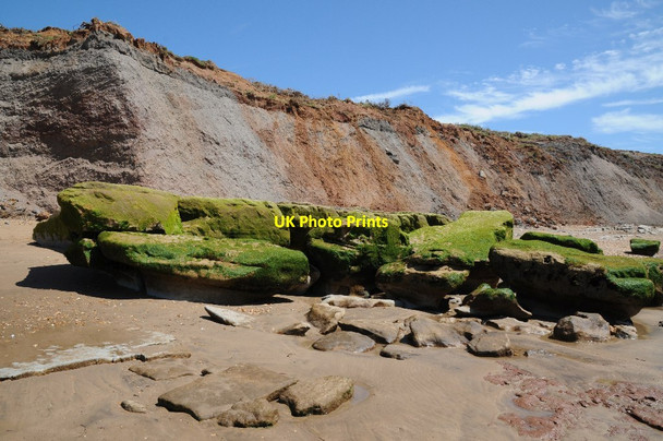 Photo 6"x4" Rocks below Roughland Cliff Brookgreen c2014