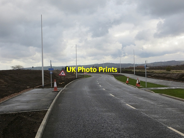 Photo 6"x4" New road, Shawfair Millerhill c2014 P1