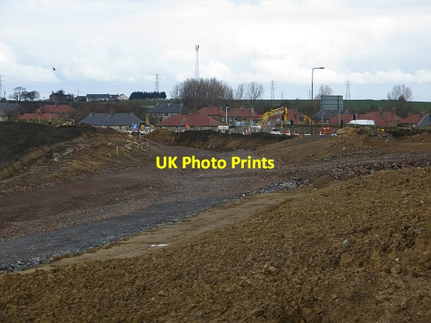 Photo 6"x4" Borders Railway under construction Dalkeith\/NT3467 c2014