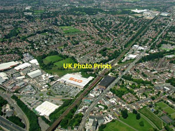 Photo 6"x4" B & Q Stockport from the air Stockport\/SJ8990 c2014