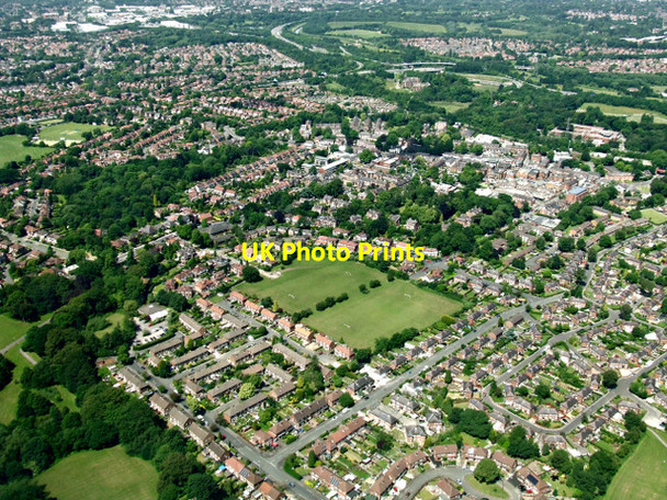 Photo 6"x4" Cheadle from the air Cheadle\/SJ8688 c2014