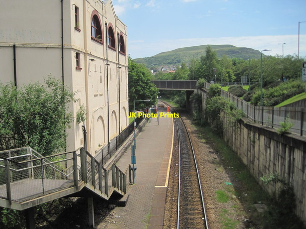 Photo 6"x4" Tonypandy (& Trealaw) railway station, Rhondda Cynon Taf, 2014 Tonypandy c2014