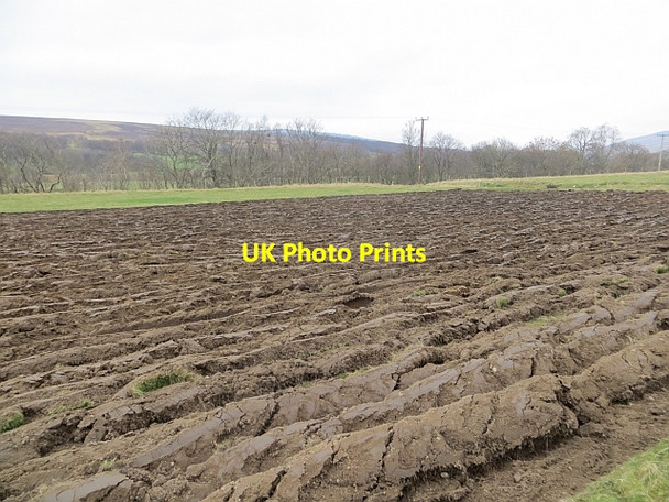Photo 6"x4" Newly ploughed field Bruar c2014