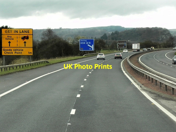 Photo 6"x4" Southbound M9 Bridge of Allan c2014