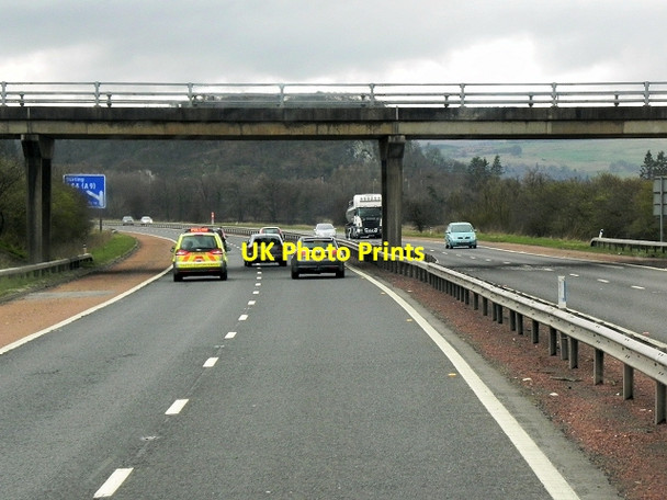 Photo 6"x4" Southbound M9, Westleys Bridge Bridge of Allan c2014