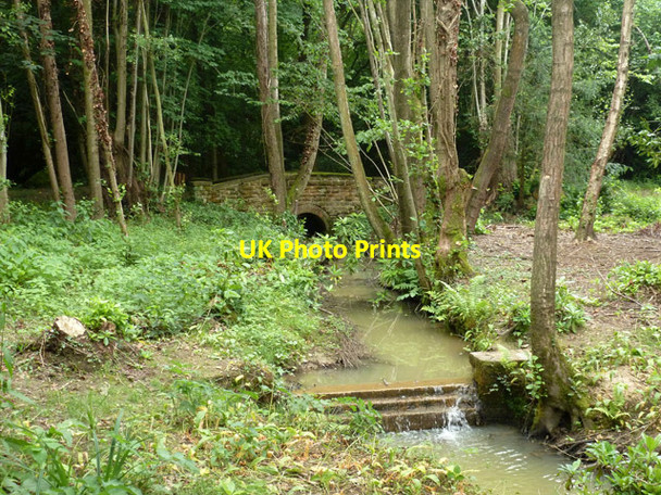 Photo 6"x4" Stream in Rowfant House grounds Down Park c2014
