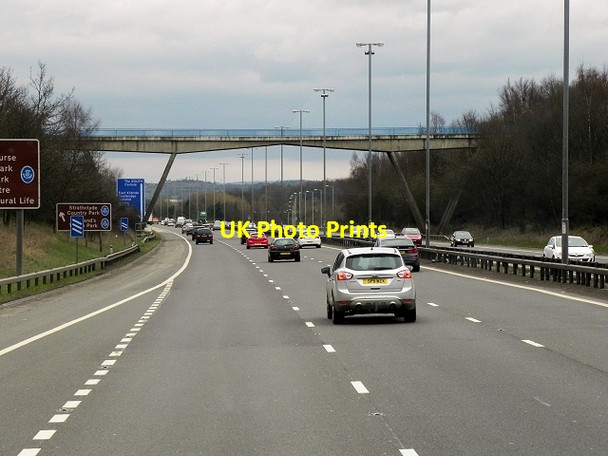 Photo 6"x4" Bothwell Park Farm Access Bridge, Southbound M74 Bellshill\/NS7259 c2014