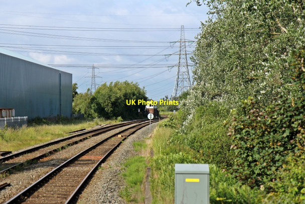 Photo 6"x4" Towards Dee Marsh Junction signal box Connah's Quay c2014