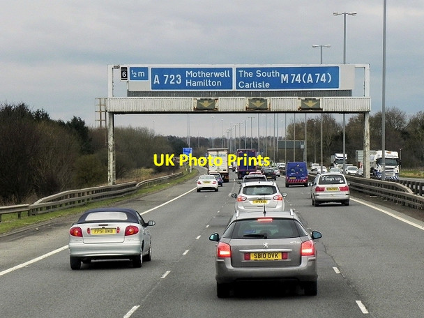 Photo 6"x4" Southbound M74, Hamilton Hamilton\/NS7255 c2014