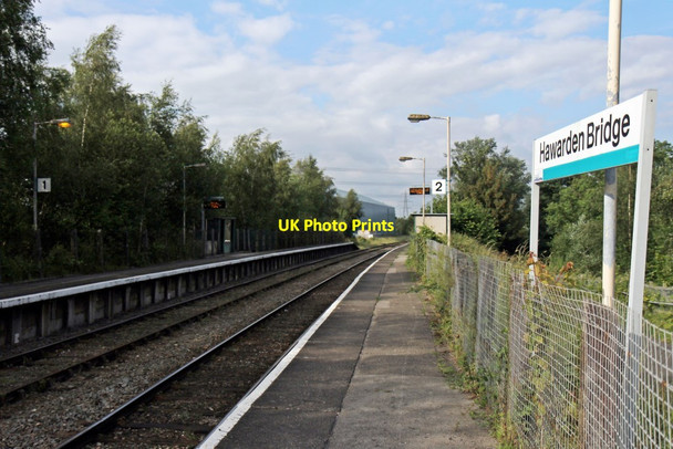 Photo 6"x4" Hawarden Bridge railway station Connah's Quay c2014