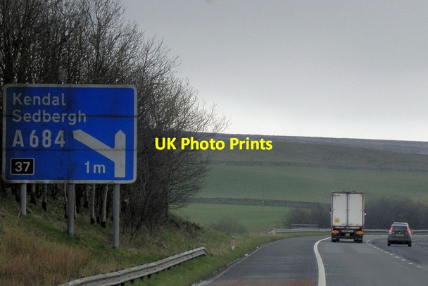 Photo 6"x4" Southbound M6 Beck Houses c2014