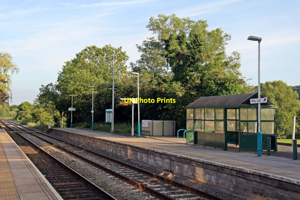 Photo 6"x4" Platform 1, Hope railway station Hope\/Yr H\u00f4b c2014