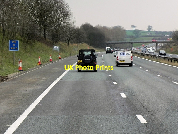Photo 6"x4" Southbound M6 near Clawthorpe Clawthorpe c2014