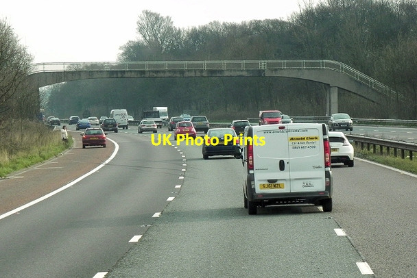 Photo 6"x4" M6 Footbridge, Woodacre Great Wood Cabus c2014