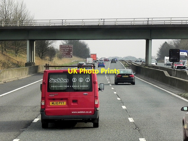 Photo 6"x4" Southbound M6, Barton Lane Bridge Barton\/SD5137 c2014
