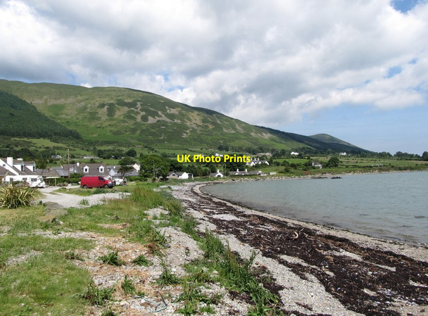 Photo 6"x4" View east along Killowen Strand Rostrevor c2014