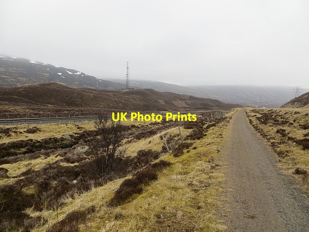 Photo 6"x4" Cycle path, Pass of Drumochter Allt an Tuirc\/NN6277 c2014