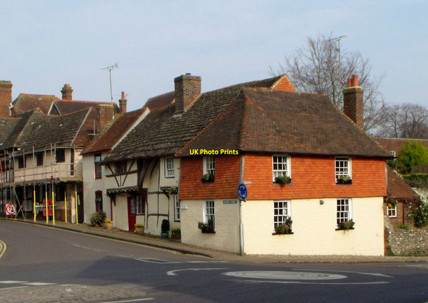Photo 6"x4" Row of houses, Steyning Steyning c2014