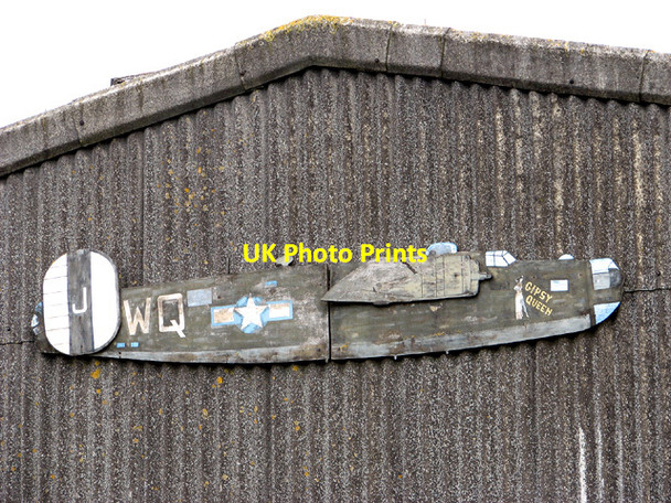 Photo 6"x4" Hangar at the Shipdham Flying Club - detail Letton Green c2014