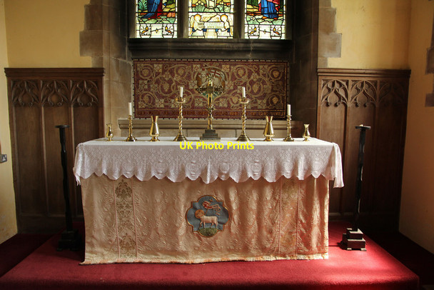 Photo 6"x4" All Saints' altar Greetham\/TF3070 c2014