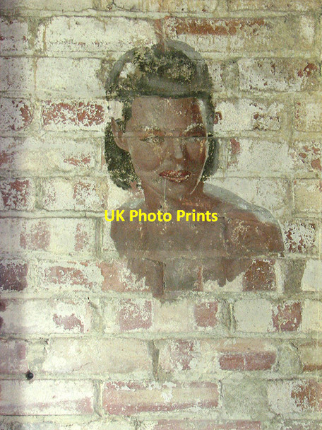 Photo 6"x4" Headquarters site at RAF Shipdham - mural High Common\/TF9905 c2014 P1