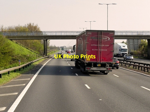 Photo 6"x4" Footbridge over the M4 near Slough Slough\/SU9979 c2015