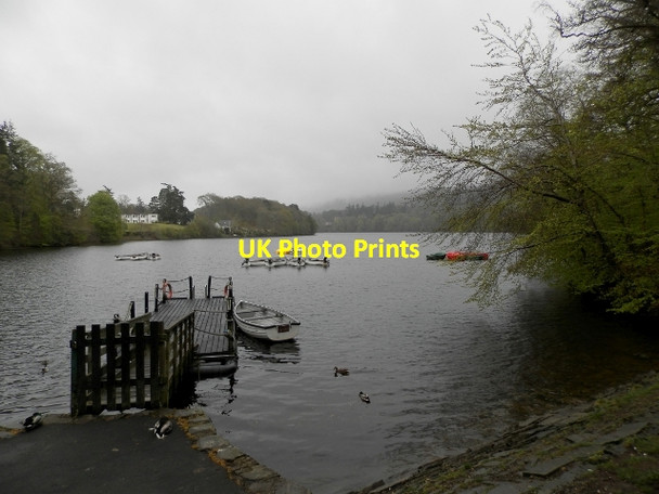 Photo 6"x4" Jetty on Loch Faskally Pitlochry c2015