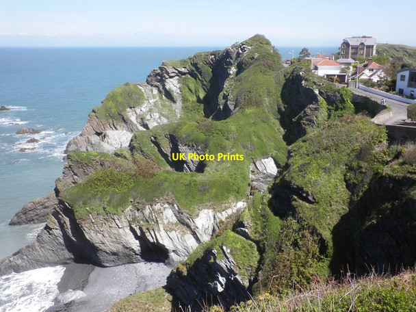 Photo 6"x4" Cliffs, above 'The Outfalls', Ilfracombe Ilfracombe c2015