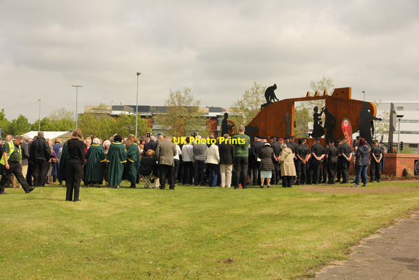 Photo 6"x4" Lincoln Tank Memorial unveiling ceremony Lincoln c2015