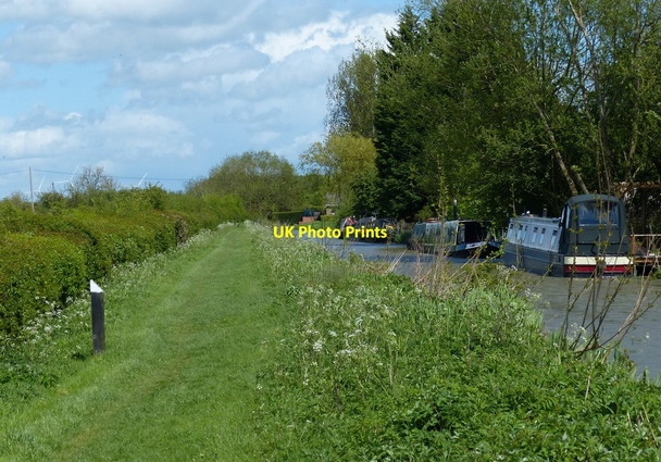 Photo 6"x4" Narrowboats moored along the Barby Straight Barby c2015