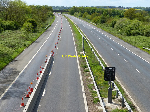 Photo 6"x4" Looking west along the M45 motorway Barby c2015